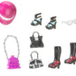Polly Pocket Pop 'N Lock Electropop Lila and G-Tar Fashion Set