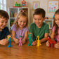 NJ Croce Gumby & Friends Bendable Action Figure Boxed Set Gumby, Pokey, Minga, Goo & Prickle Flexible and Poseable Classic Full Size Toy Set