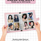 A5 Photo Card Binder with 30 Inner Sleeves (4-pocket and double-sided), 6 Ring 4 Pocket Trading Card Binder, PU Leather Card Collect Book with