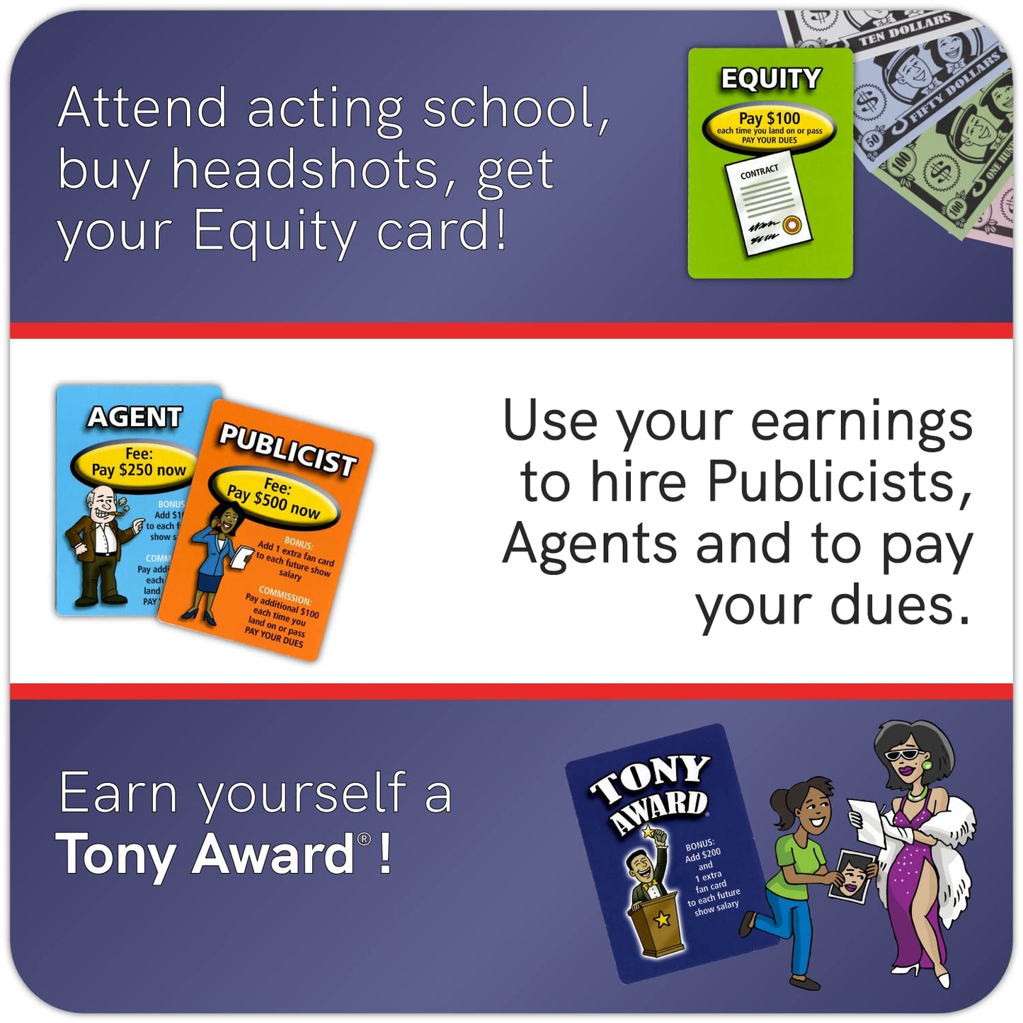 BE A BROADWAY STAR! - The Classic Theater and Musical Trivia Board Game That Puts You in The Spotlight | Party Game for Theater Lovers | Holiday