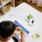 CHEFAN Sentence Building Puzzle for Kids, Reading & Writing Learning Game with Sight Words & Phonics, Sentence Board & Writing Board, Speech Therapy
