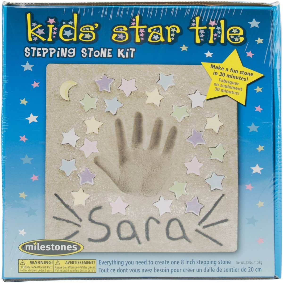 Milestones Kids' Star Tile Stepping Stone Kit
