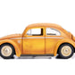 Jada Toys Transformers Bumblebee Volkswagen Beetle Die-cast Car, 1:24 Scale Vehicle & 2.75" Charlie Collectible Metal Figurine, Yellow
