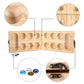AMEROUS Wooden Mancala Board Game Set - Folding Board - Multi Color Glass Stones - Gift Package - Mancala Instructions, Portable Travel Board Game