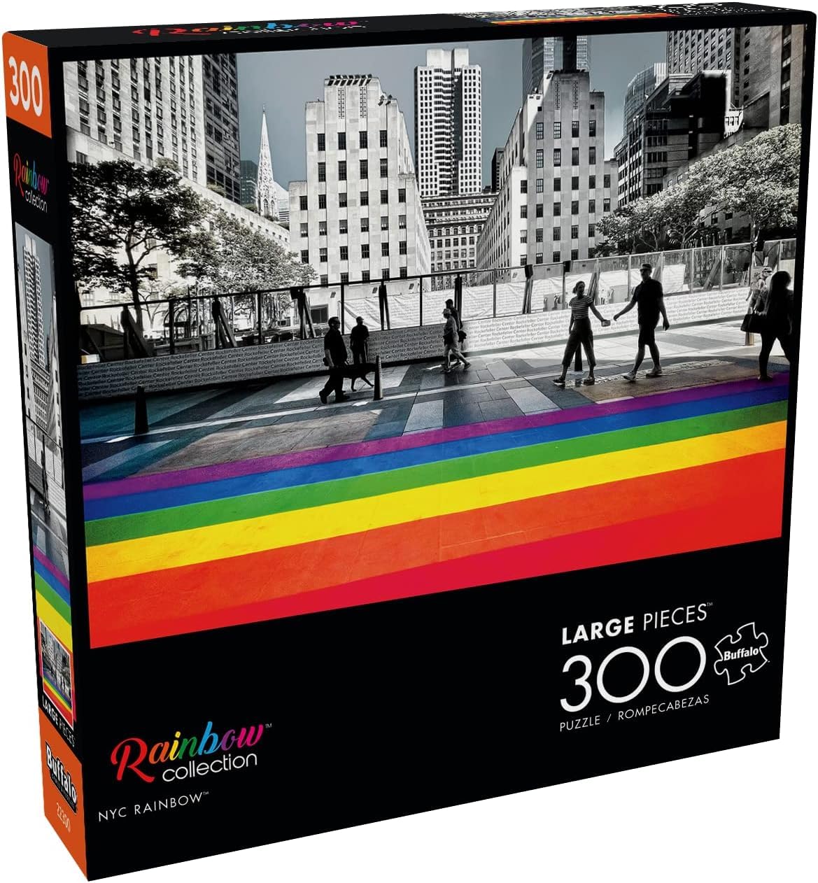 Buffalo Games - Mick Mick NYC - NYC Rainbow - 300 Piece Jigsaw Puzzle for Adults Challenging Puzzle Perfect for Game Nights - Finished Size is 21.25 x