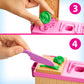 Barbie Noodle Bar Playset with Blonde Doll, Workstation, 2 White and Green Dough Containers, 2 Bowls, Play Knife and 2 Pairs of Chopsticks for Ages 4