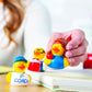 Fun Express Teacher Character Rubber Ducks - 12 Pieces - 2" x 2 1/4" - Vinyl Material