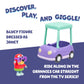Bluey Basic Granny Toddler Toy Car, 3” Articulated Janet Kids Toy, Immersive Car Toys for Toddlers of Ages 3+