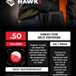 Hawki .50 Cal Pepper Balls for Paintball Guns 10 Pack