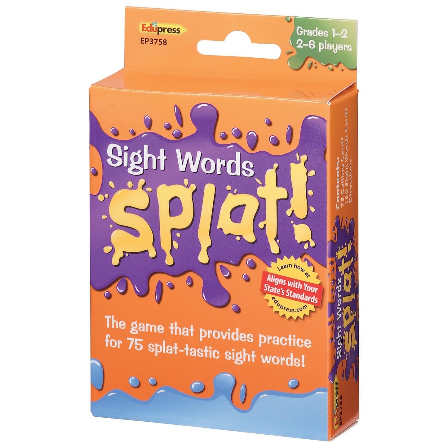 Edupress Sight Words Splat Game Grades 1-2 (EP63758)