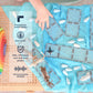 CONNETIX Magnetic Tiles Clear Rectangle Pack, 12 Pieces