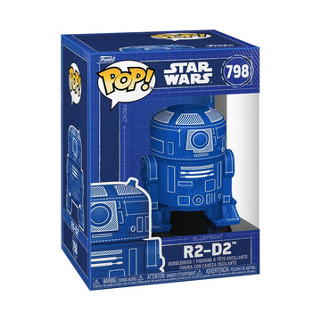 Funko Pop! Star Wars: R2-D2 -Blueprint - Collectable Vinyl Figure - Gift Idea - Official Merchandise - Toys for Kids & Adults - Star Wars Fans - Model