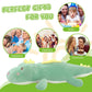 Tianmihou 52 Inch Giant Dinosaur Plush Pillow, Jumbo Green Dinosaur Stuffed Animal, Soft Long Dino Body Pillow for Kids Boys Girls, Huge Dinosaur