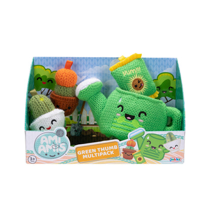 Ami Amis™ Green Thumb Multipack Mini Soft and Cozy Crochet Plush, Adorably Cute Details, Pocket Sized for on the Go Play! Collection Enthusiasts