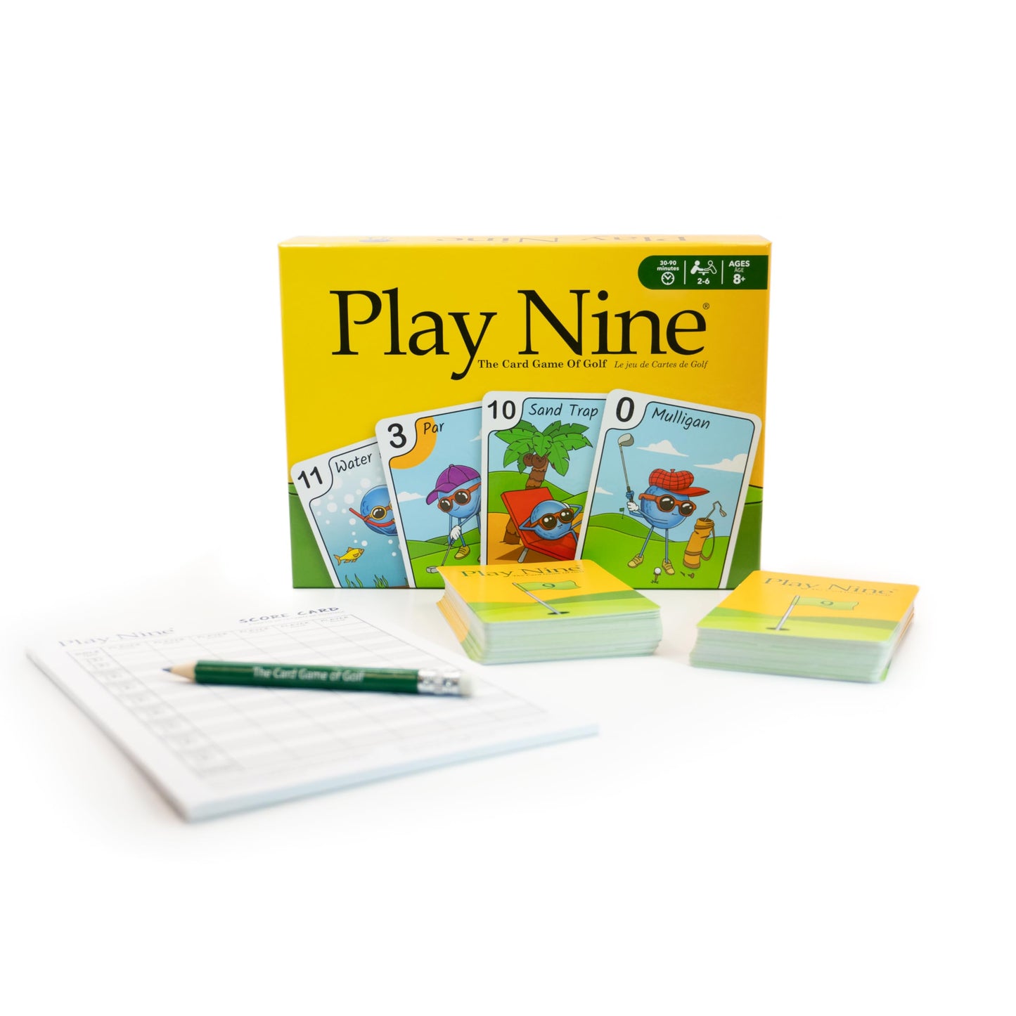 Play Nine The Card Game of Golf, Ages 8 and Up, Couples Date Night Gift, Game Night Favorite, 15 Min Gameplay, Family Friendly Card Game for Kids