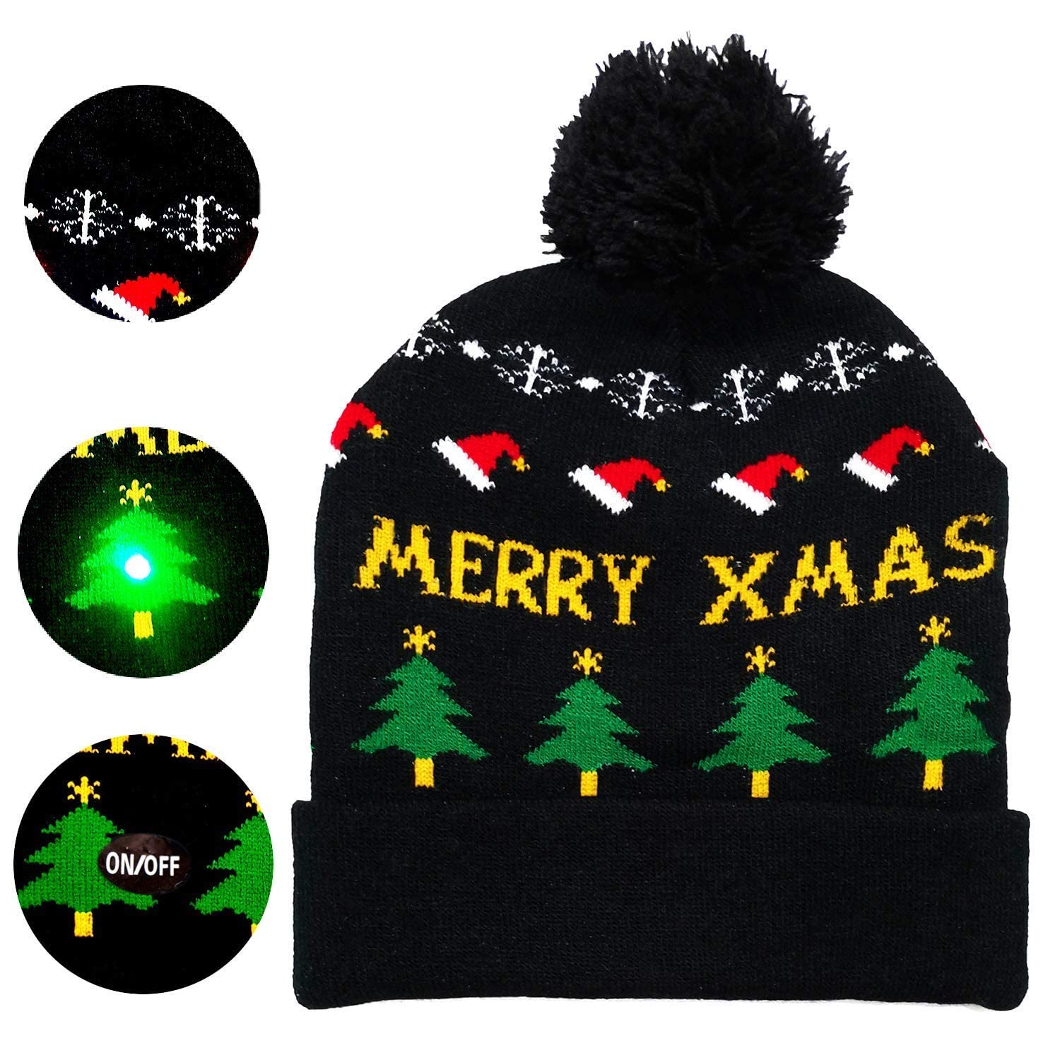 AZMONADIO Christmas Hat White Elephant Gifts Funny Gag Gifts for Men Women Adults Kids Christmas Stocking Stuffers Novelty Gifts