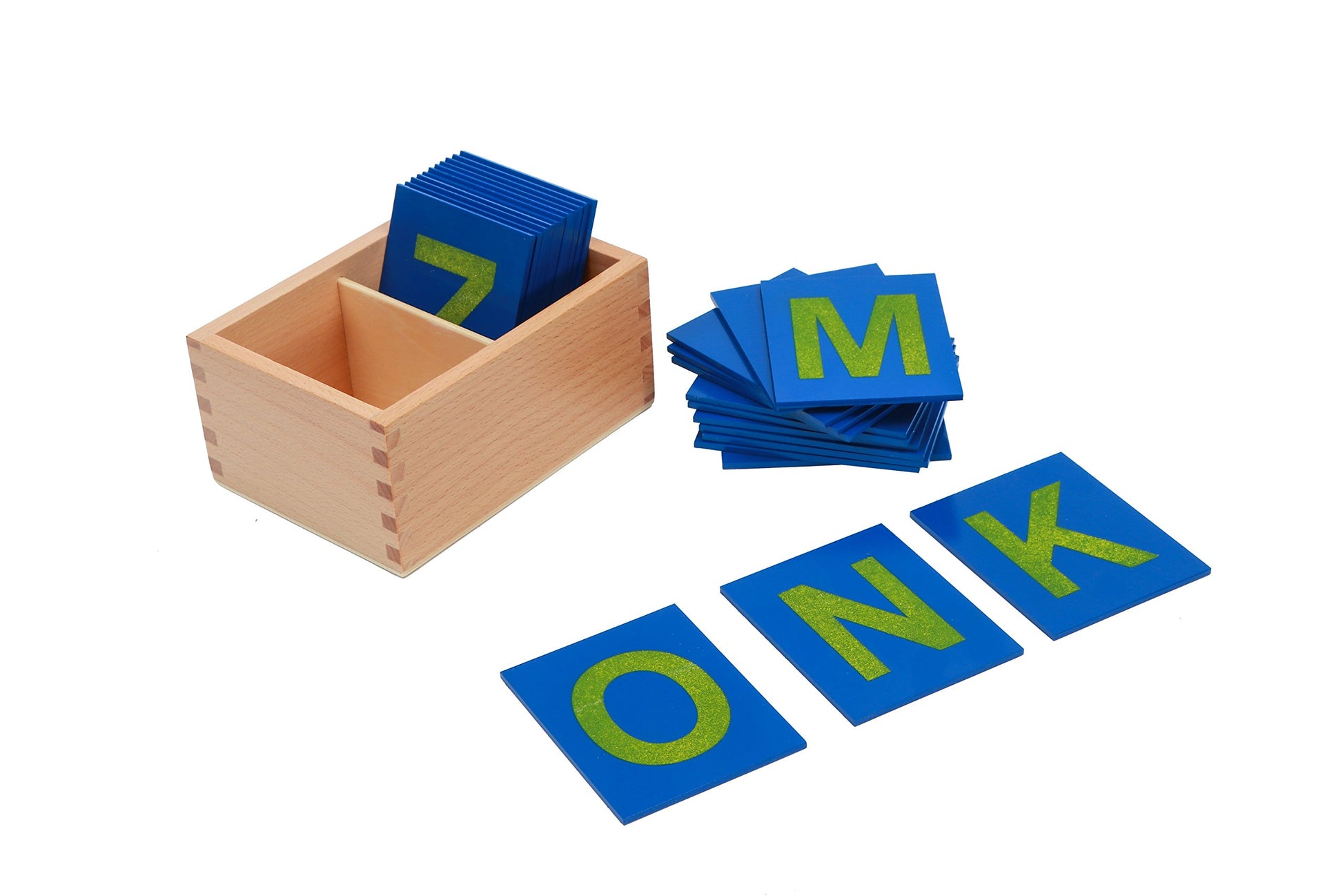 Adena Montessori Lower and Capital Case Sandpaper Letters,Early Child Development Learning Material,ABC Alphabet Preschool Toy Baby English Letters