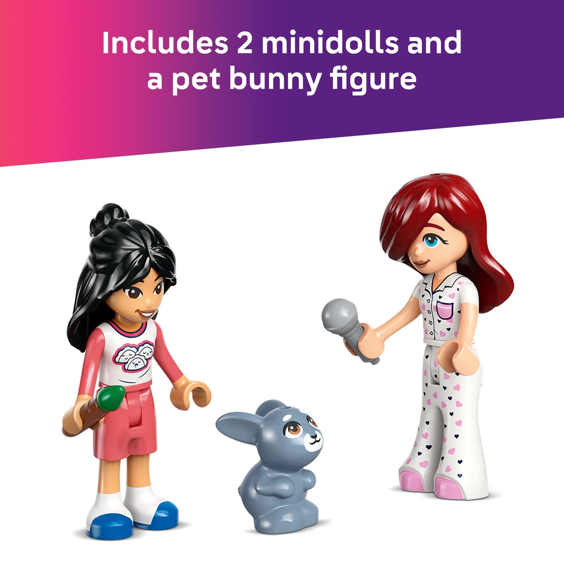LEGO Friends Paisley's Room Building Toy - Pretend Play Set for Kids, Girls and Boys, Ages 6+ - with 2 Minidolls, Pet Bunny Figure, and Plushie-Style