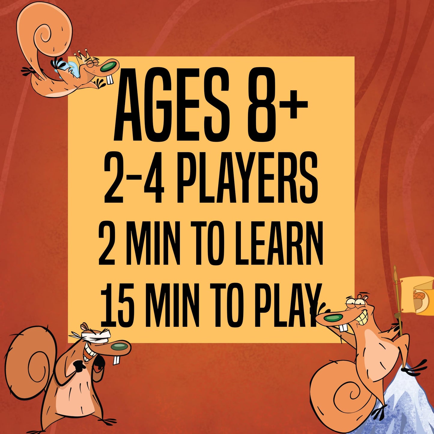 da Vinci's Room Squirrel Smackdown - The Fast Paced Family Card Game for 2-4 Players | Fun Card Games for Teens, Kids 8-12, or Adults (Original
