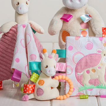 Mary Meyer Taggies Stuffed Animal Soft Toy with Sensory Tags, 13-Inches, Tilly Giraffe