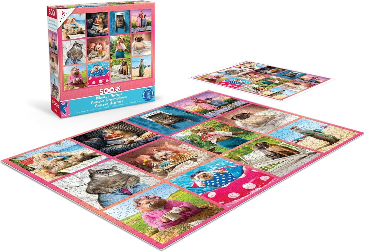 Ceaco - Hilarious Animals - 500 Piece Jigsaw Puzzle for Adults