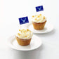 JAVD 100 Pcs US Air Force Wings Cake Topper Flag, Small Mini United States Military Air Force Wings Toothpick Flags On Stick,Decorations Supplies