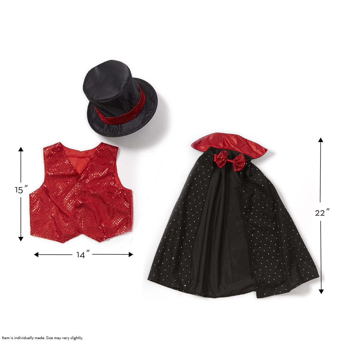 Melissa & Doug Magician: Role Play Set Bundle with 1 Theme Compatible M&D Scratch Fun Mini-Pad (08508)