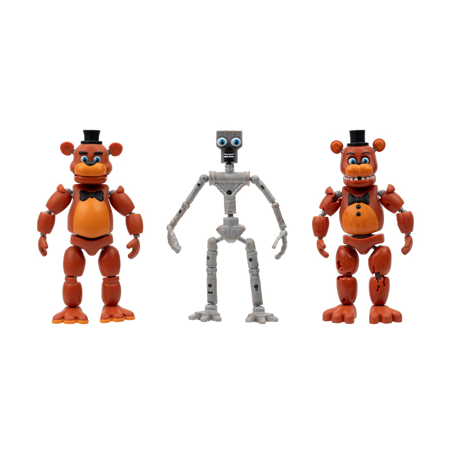 Five Nights at Freddy’s 6-Inch Endo-Series Collector Figure: Endo-1 with Classic Freddy & Withered Freddy Pieces - Articulated Figure with Classic
