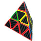 Pyramid Speed Cube Carbon Fiber Sticker Puzzle Cube 3X3X3 Speed Cube Triangle Magic Cube Puzzle Toy Magic Cube Puzzles 3X3