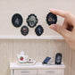 iLAND 1/12 Scale Accessories of Tiny Frames 7pcs with 14 Miniature Pictures Set for Dollhouse Miniatures Décor Also Elf Accessories Classic &