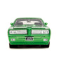 Jada Toys Bigtime Muscle 1:24 1969 Pontiac GTO Die-cast Car - Opening Doors, Hood, Trunk, Rubber Tires(Candy Silver/Green)