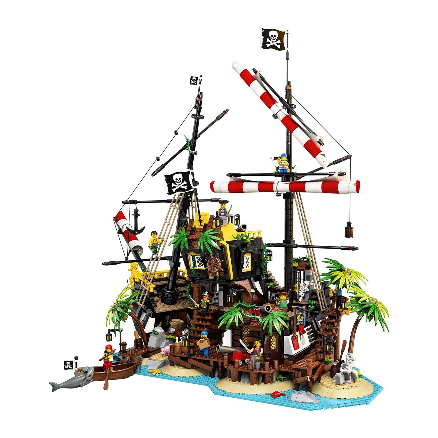 LEGO Ideas Pirates of Barracuda Bay 21322 Building Kit, Cool Pirate Shipwreck Model with Pirate Action Figures for Play and Display, Makes a Great