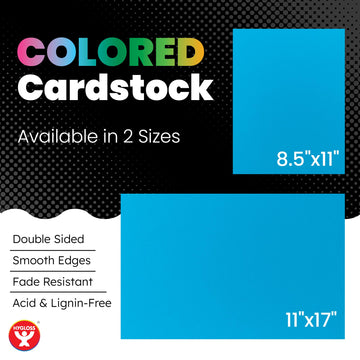 Hygloss Yellow Bright Colored Cardstock - 8.5x11-Inch, 90 Sheets, 65 lb/ 176 gsm, Fade-Resistant, Acid-Free Color Card Stock Paper