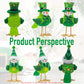 PHKCOCOC St. Patrick's Day Featherly Friends Plush Bird Decorations - Perfect Home Decor for St. Patrick's Day