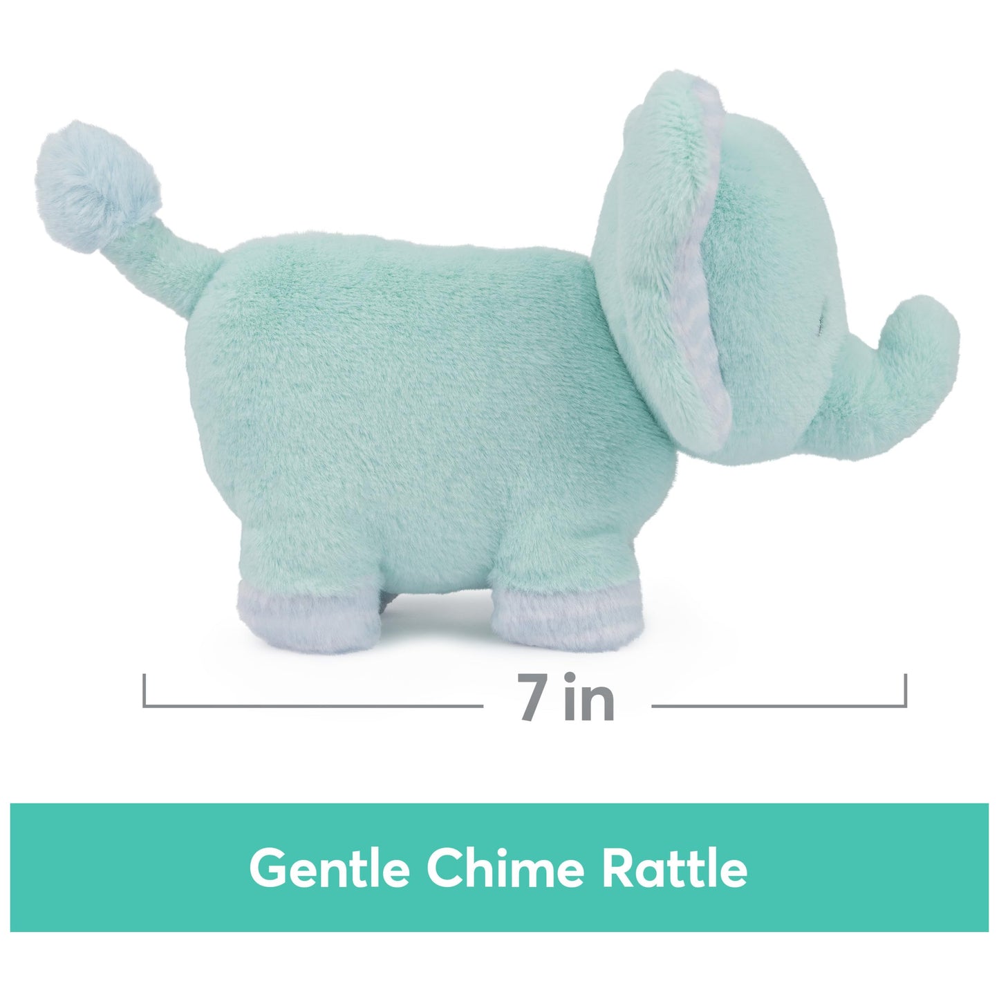 GUND Baby Safari Friends Elephant 7-Inch Chime Rattle Sensory Toy