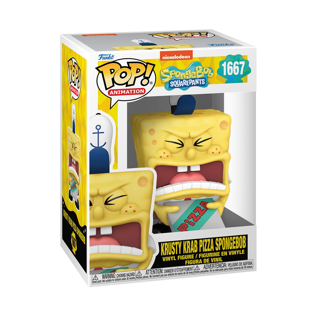 Funko POP! TV: Spongebob Squarepants 25th Anniversary - Spongebob Squarepants with Pizza -Collectable Vinyl Figure - Gift Idea - Official Merchandise