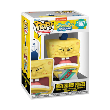 Funko POP! TV: Spongebob Squarepants 25th Anniversary - Spongebob Squarepants with Pizza -Collectable Vinyl Figure - Gift Idea - Official Merchandise