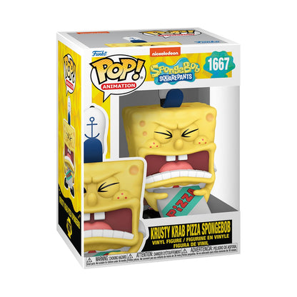 Funko POP! TV: Spongebob Squarepants 25th Anniversary - Spongebob Squarepants with Pizza -Collectable Vinyl Figure - Gift Idea - Official Merchandise
