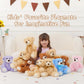 MorisMos 3 Packs Teddy Bears Bulk Stuffed Animals, Cute Small Teddy Bear Plush Toys, Little Stuffed Bear for Kids on Centerpiece Baby Shower, 14