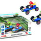 Carrera Pull & Speed 15813018 Official Licensed Kids Mario Kart Toy Car Pull Back Vehicle for Ages 3 and Up - Mach 8 Mario/Mach 8 Luigi