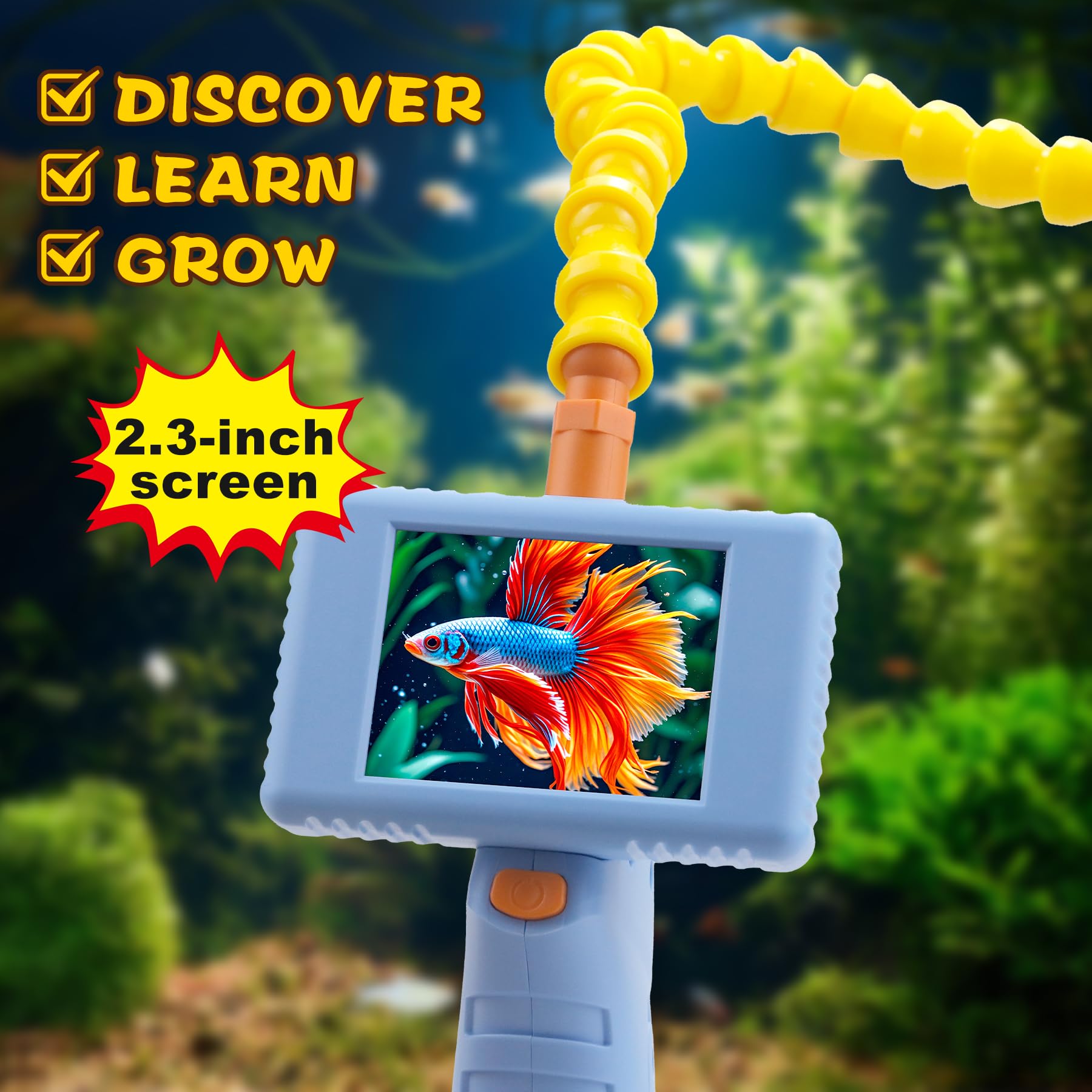 Borescope Snake Camera with Light for Kids, STEM Science Educational Toy, Snake Scope Camera for Outdoor Camping Nature Exploration, Best Birthday