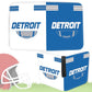 Football Card Binder with Sleeves 900 Pocket, Detroit Football Card Holder for Trading Cards Sports Card 3 Ring Binder Folder Collector Album Storage