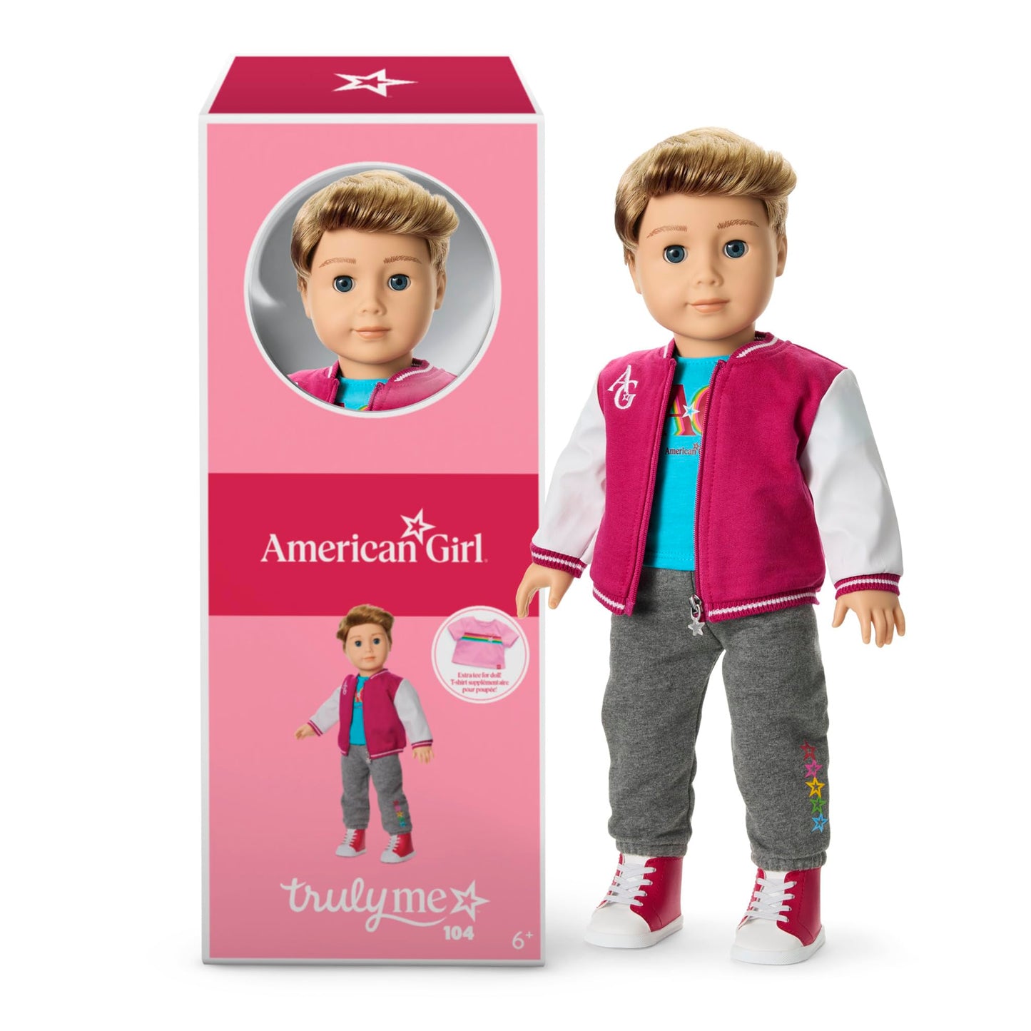 American Girl, Truly Me 18-inch Doll #104 with Dark-Blue Eyes, Straight Caramel Hair, Light Skin, for Ages 6+
