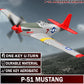 LEAMBE 4 Channel RC Plane, Ready to Fly Aerobatic Aircraft, Easy Control for Beginners, P51 Mustang RC Airplane Best Gift for Adults