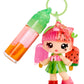Yummiland Lip Gloss Doll: Mystery Color Change - Poppy Melonberry Includes DIY Lip Gloss + Removable Keychain, Cosmetic Play, Collectible, Ages 4+
