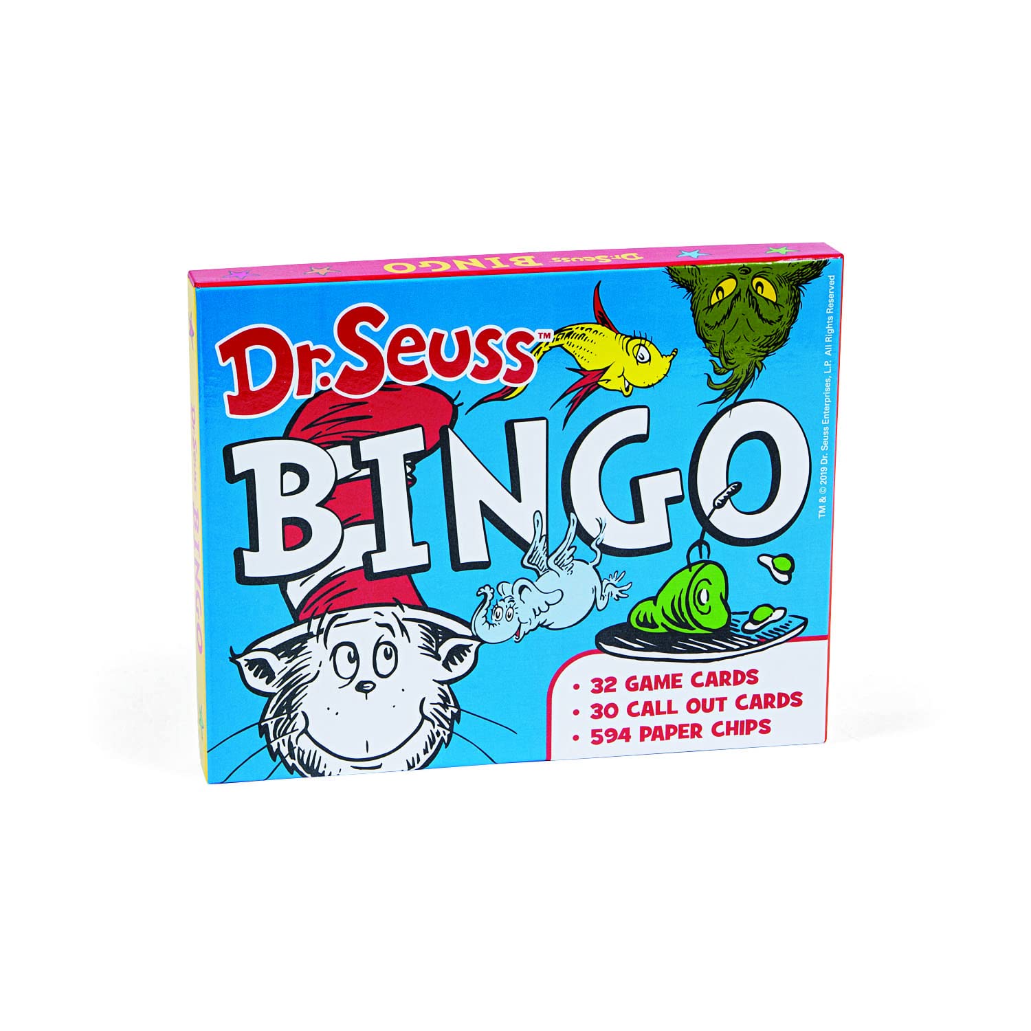 Fun Express Dr. Seuss Bingo Game Set - 32 Cards for Kids Birthday Party Games & Family Game Night | Classroom Activities with Grinch, Cat in the Hat