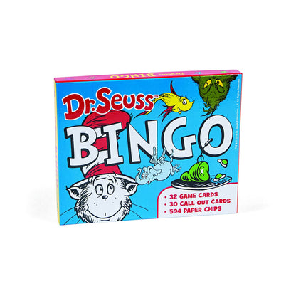 Fun Express Dr. Seuss Bingo Game Set - 32 Cards for Kids Birthday Party Games & Family Game Night | Classroom Activities with Grinch, Cat in the Hat