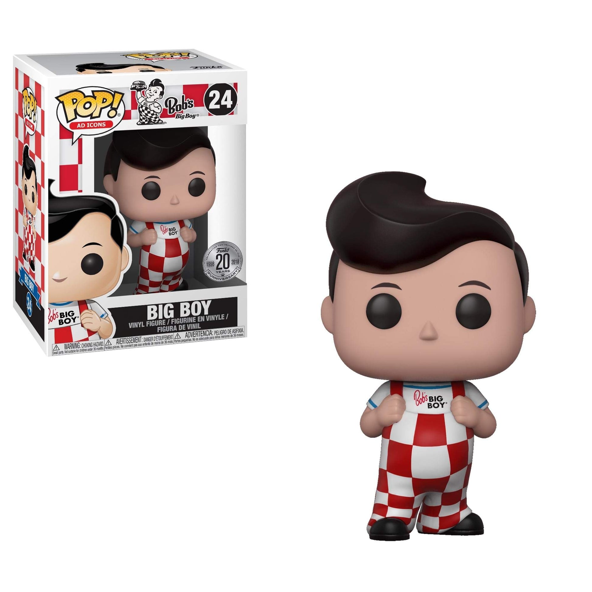 Funko Pop! Ad Icons: Bob's Big Boy - Bob (New Pose), Multicolor