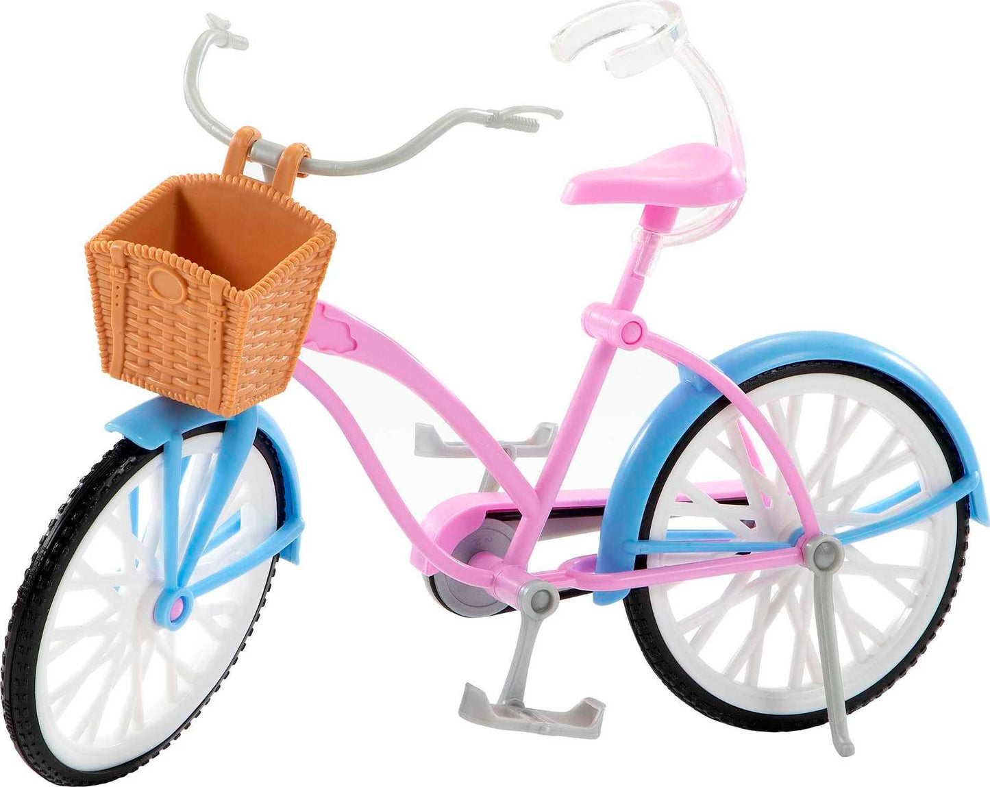 Barbie Doll and Bike Playset with Doll (11.5 in, Blonde), Bicycle with Rolling Wheels & Water Bottle Accessory, Gift for 3 to 7 Year Olds