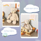 MR ViviCare 16" White Teddy Bear with Scarf Stuffed Animals for Boys and Girls,Soft and Adorable Stuffed Bear Plush Toys for Newborn Babies